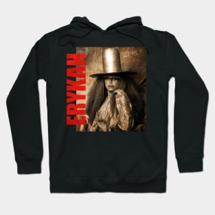 TEXTURE ART- Erykah Badu - Retro Aesthetic Fan Art 2 Hoodie